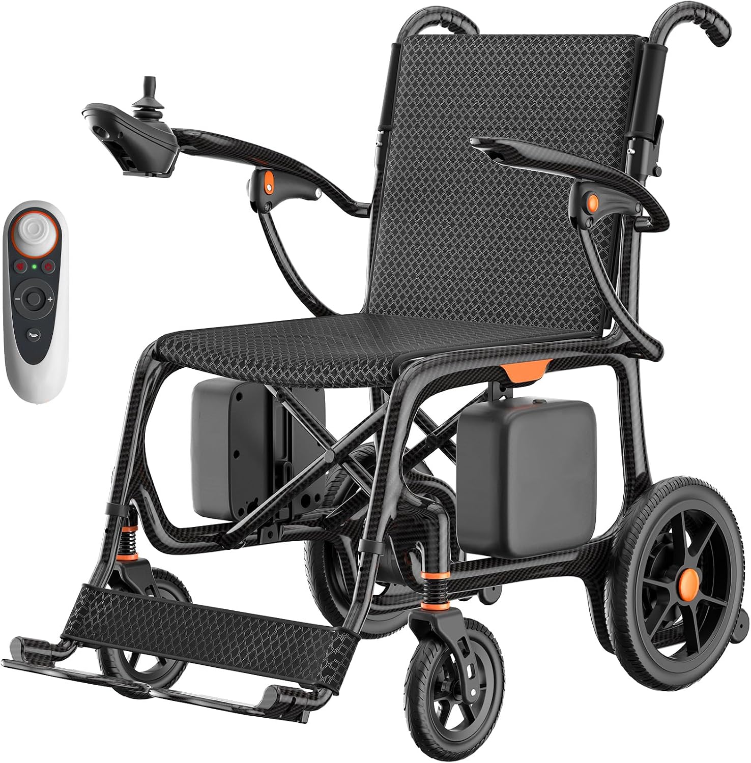 Carbon Fiber Foldable Electric Wheelchair – 28 lbs, 28-Mile Range