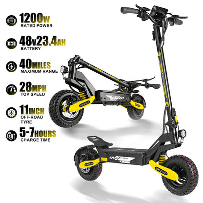 1200W Long Range Adult Electric Scooter