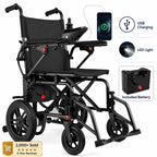 Electric Wheelchair for Adults, 360W Dual Motor with 15-Mile Range